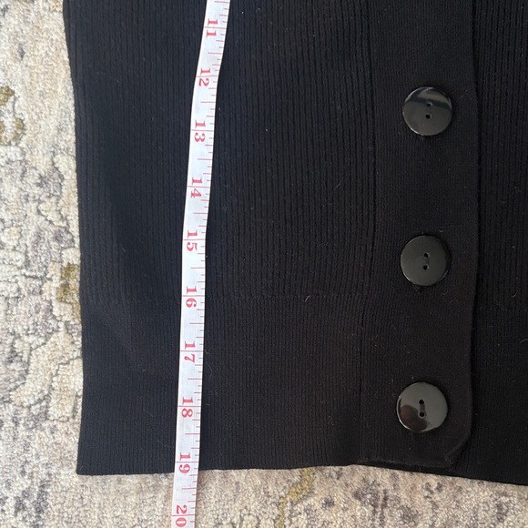 Zara Puff Sleeve Black Cardigan - Picture 5 of 6